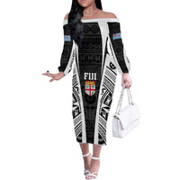 personalised-fiji-rugby-off-the-shoulder-long-sleeve-dress-2023-world-cup-history-makers-black-ver