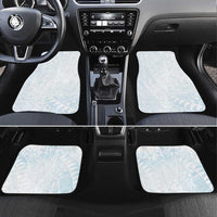 White Sunday Car Mats Plumeria Tatau Mix Tapa