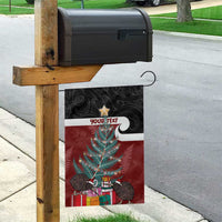 Personalised New Zealand Maori Christmas Garden Flag Xmas Fern Mix Kowhawhai