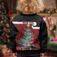 Personalised New Zealand Maori Christmas Kid Ugly Christmas Sweater Xmas Fern Mix Kowhawhai LT7 - Polynesian Pride