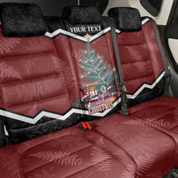 Personalised New Zealand Christmas Back Car Seat Cover Xmas Fern and Kiwi Birds
