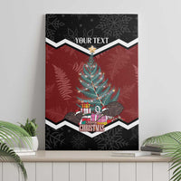 Personalised New Zealand Christmas Canvas Wall Art Xmas Fern and Kiwi Birds