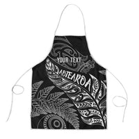 Aotearoa Personalized Lawn Bowls Maori Apron New Zealand Black Tribal Silver Fern - Polynesian Pride