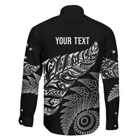 Aotearoa Personalized Lawn Bowls Maori Family Matching Mermaid Dress and Hawaiian Shirt New Zealand Black Tribal Silver Fern LT7 - Polynesian Pride