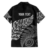 Aotearoa Personalized Lawn Bowls Maori Family Matching Tank Maxi Dress and Hawaiian Shirt New Zealand Black Tribal Silver Fern LT7 - Polynesian Pride