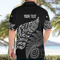 Aotearoa Personalized Lawn Bowls Maori Hawaiian Shirt New Zealand Black Tribal Silver Fern - Polynesian Pride