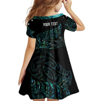 Aotearoa Personalized Lawn Bowls Maori Family Matching Off Shoulder Maxi Dress and Hawaiian Shirt New Zealand Paua Shell Tribal Silver Fern LT7 - Polynesian Pride