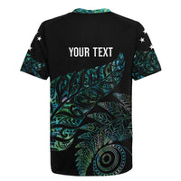 Aotearoa Personalized Lawn Bowls Maori Rugby Jersey New Zealand Paua Shell Tribal Silver Fern - Polynesian Pride