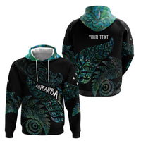 Aotearoa Personalized Lawn Bowls Maori Zip Hoodie New Zealand Paua Shell Tribal Silver Fern - Polynesian Pride