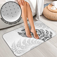 Aotearoa Personalized Lawn Bowls Maori Bathroom Set New Zealand White Tribal Silver Fern - Polynesian Pride