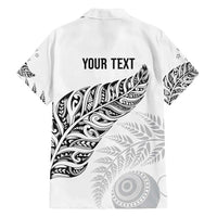 Aotearoa Personalized Lawn Bowls Maori Family Matching Long Sleeve Bodycon Dress and Hawaiian Shirt New Zealand White Tribal Silver Fern LT7 - Polynesian Pride