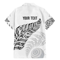 Aotearoa Personalized Lawn Bowls Maori Family Matching Mermaid Dress and Hawaiian Shirt New Zealand White Tribal Silver Fern - Polynesian Pride