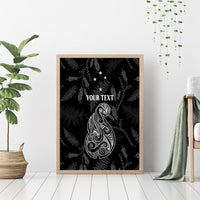 Personalised Maori Waitangi Canvas Wall Art New Zealand Silver Fern Mix Kowhai Flowers LT7 - Polynesian Pride