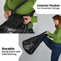 Personalised Maori Waitangi Grocery Bag New Zealand Silver Fern Mix Kowhai Flowers