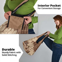 Samoa Women's Day Grocery Bag Tiale Flower Mix Siapo Tapa