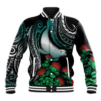 Aloha Hawaii Monk Seal Baseball Jacket Mix Ohia Lehua