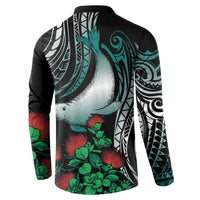 Aloha Hawaii Monk Seal Button Sweatshirt Mix Ohia Lehua