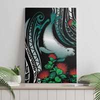 Aloha Hawaii Monk Seal Canvas Wall Art Mix Ohia Lehua