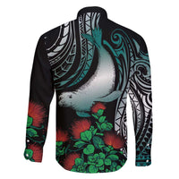 Aloha Hawaii Monk Seal Family Matching Off The Shoulder Long Sleeve Dress and Hawaiian Shirt Mix Ohia Lehua