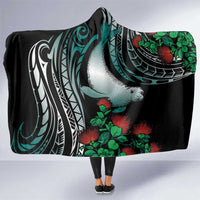 Aloha Hawaii Monk Seal Hooded Blanket Mix Ohia Lehua