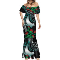 Aloha Hawaii Monk Seal Mermaid Dress Mix Ohia Lehua