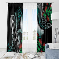 Aloha Hawaii Monk Seal Window Curtain Mix Ohia Lehua