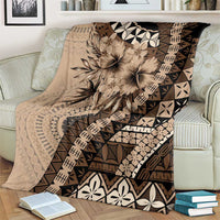 Bula Fiji Blanket Mocha Brown Kaivity Masi Tapa