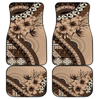 Bula Fiji Car Mats Mocha Brown Kaivity Masi Tapa
