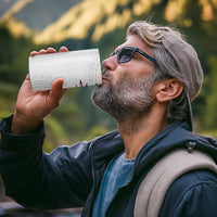 Bula Fiji 4 in 1 Can Cooler Tumbler White Kaivity Masi Tapa