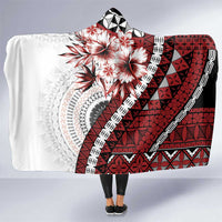 Bula Fiji Hooded Blanket White Kaivity Masi Tapa
