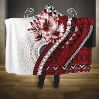 Bula Fiji Hooded Blanket White Kaivity Masi Tapa
