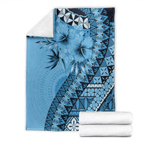 Bula Fiji Blanket Turquoise Kaivity Masi Tapa