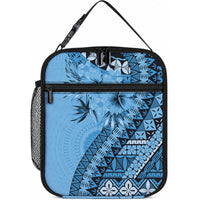 Bula Fiji Lunch Bag Turquoise Kaivity Masi Tapa