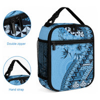 Bula Fiji Lunch Bag Turquoise Kaivity Masi Tapa