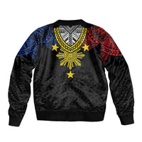 Philippines Heritage Baybayin Mix Polynesian Bomber Jacket