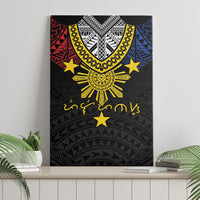 Philippines Heritage Baybayin Mix Polynesian Canvas Wall Art