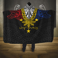 Philippines Heritage Baybayin Mix Polynesian Hooded Blanket