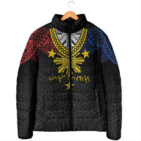 Philippines Heritage Baybayin Mix Polynesian Padded Jacket LT7 - Polynesian Pride