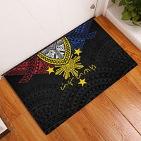 Philippines Heritage Baybayin Mix Polynesian Rubber Doormat