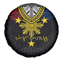 Philippines Heritage Baybayin Mix Polynesian Spare Tire Cover
