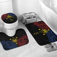 Philippines Heritage Bathroom Set Baybayin Philipinas Sun LT7 Mat Set Only (3 pcs) One Size Black - Polynesian Pride