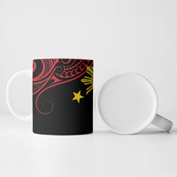 Philippines Heritage Ceramic Mug Baybayin Philipinas Sun LT7 - Polynesian Pride