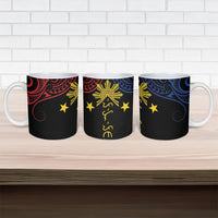 Philippines Heritage Ceramic Mug Baybayin Philipinas Sun LT7 - Polynesian Pride