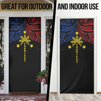 Philippines Heritage Personalized Door Cover Baybayin Philipinas Sun LT7 - Polynesian Pride