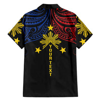 Philippines Heritage Personalized Family Matching Tank Maxi Dress and Hawaiian Shirt Baybayin Philipinas Sun LT7 - Polynesian Pride