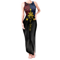 Philippines Heritage Personalized Tank Maxi Dress Baybayin Philipinas Sun
