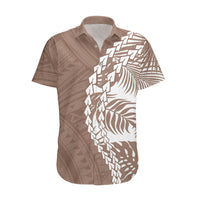 Polynesian Pride Hawaiian Shirt - Polynesia Tribal Tropical Brown LT7 Brown - Polynesian Pride