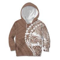 Polynesian Pride Kid Hoodie Polynesia Tribal - Tropical Brown LT7 Hoodie Brown - Polynesian Pride
