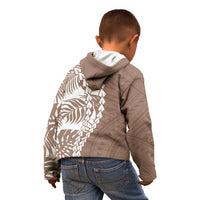 Polynesian Pride Kid Hoodie Polynesia Tribal - Tropical Brown LT7 - Polynesian Pride