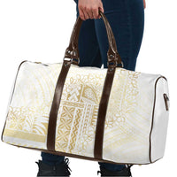 Samoa Lotu Tamaiti Mamanu Siapo Travel Bag Golden Plumeria - Polynesian Pride
